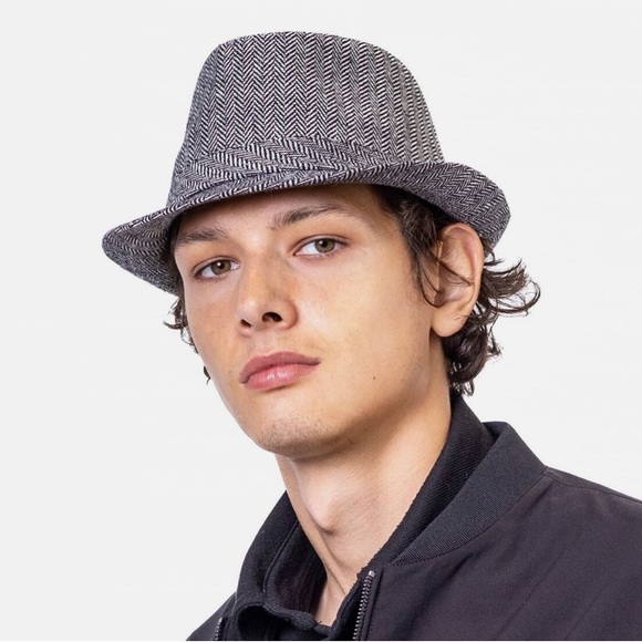 Vintage Crown Co. Grey Mens Wool Blend Trilby Hat - Picture 13 of 16